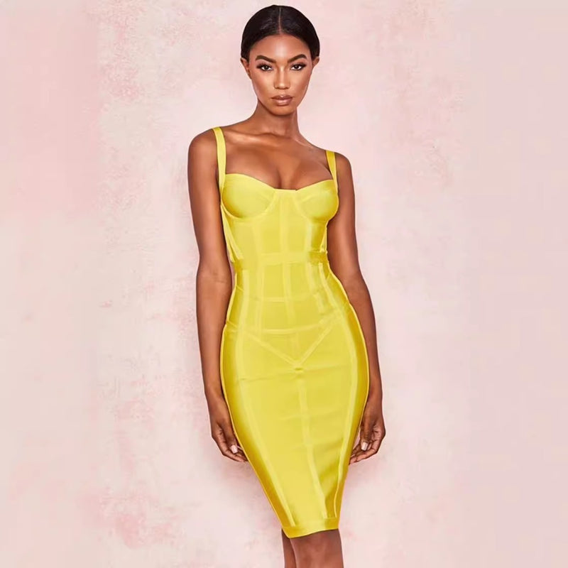Women Dresses Bandage Dress Sexy Sling Dress Party Dress (Ont0408)