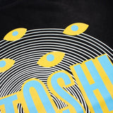 Hip-hop t shirts american high street hip hop street washed retro distressed thousand-eye printing loose short-sleeved t-shirt trendy tee