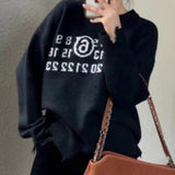 Women Knitted Pullover Autumn and Winter Loose Knitwear Top