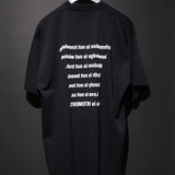Vetements T Shirts VTM Three-Dimensional Foam Letter Printing Slogan round Neck Short Sleeve T-shirt
