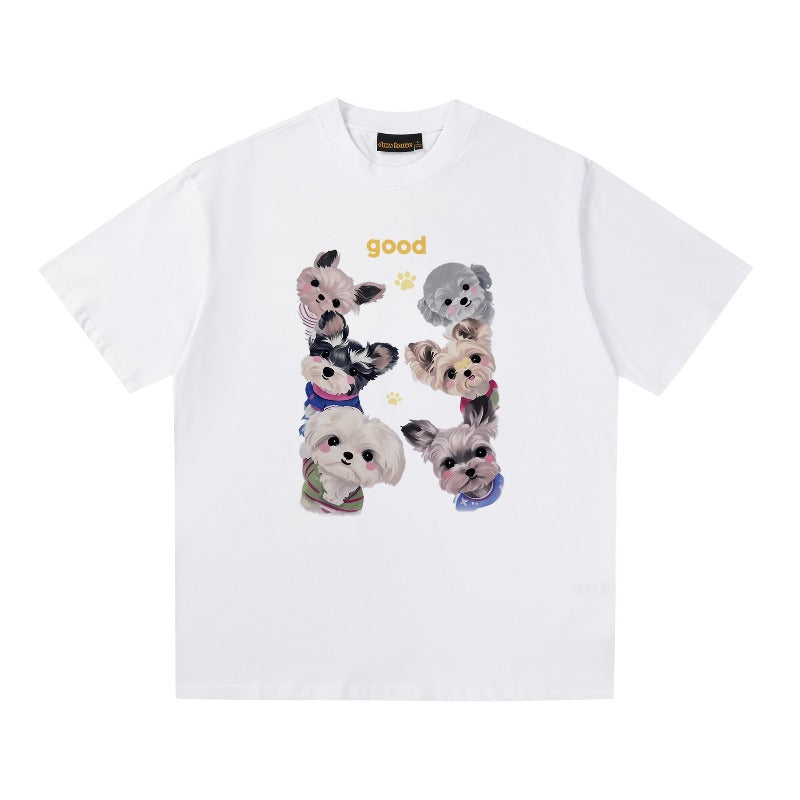 Drew house tshirt r d@ew pet puppy graphic crew neck pullover short sleeve wholesale