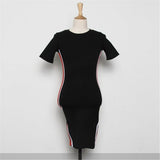 Women Dresses Sexy round Neck Short Sleeves and Skirt Dress