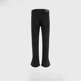 MIJKO Men Vintage Pants MIJKO Men's Women's Micro-pull Splicing Pants Pants Ripped Jeans