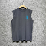 Amiri tank top with vertical overlapping letterprinting