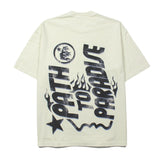 Hip-hop t shirts american retro washed and distressed loosecasual short-sleeved t-shirt half-sleeved trendy tee