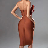 Women Evening Dress Christmas Dress Bandage One-Piece Dress