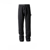 MIJKO Men's Vintage Pants MIJKO autumn and winter trousers men's and women's black and white jeans