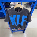 saint m t shirts s.m letter print crew neck pullover short sleeve top