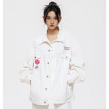 Unisex Jacket Vintage Overalls Jacket Men and Women Couple's Tops Loose Jacket