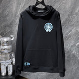 Chh Chrome Hearts Hoodie Color Leather Sanskrit Hand Painted Graffiti Hooded Sweater