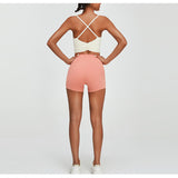 Women Yoga Set Sports Suit Yoga Shorts Two-Piece Set