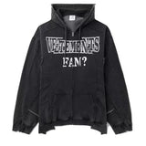 Vetements Hoodie VTM Loose Slit Stitching Zipper Coat Wash Sweater