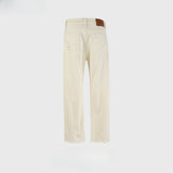MIJKO Men's Vintage Pants MIJKO Trousers Men's and Women's Straight Slim-Fit Jeans