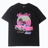 Hip-hop t-shirts: american high street style, short-sleeve, unique car print, relaxed fit, casual activewear tee