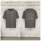 Ch hip-hop t shirts ch croo short-sleeved sanskrit cross patch embroiderloosecasual american heavy weight short-sleeved