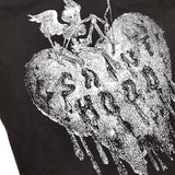 saint m t shirts s.m skull heart graphic crew neck pullover short sleeve t-shirt