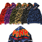 Bathing Ape Hoodie Joint Shark Sweater Hooded Zip Jacket