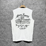 Amiri tank top sketch country printing