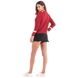 Women Knitted Sweater Autumn and Winter V-neck Women's Loose Sweater Long Sleeve Bottoming Sweater