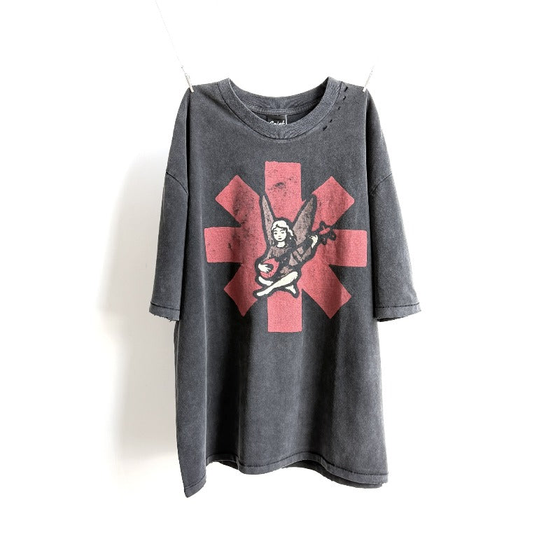 saint m t shirts s.m. red chili band collaboration graphic crewneck t-shirt