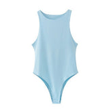 Women Jumpsuit Sexy One-Shoulder Sleeveless Leotard