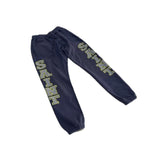 Saint m t pants s.m letter print washed vintage elastic waist trousers