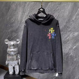 Chh Chrome Hearts Hoodie graffiti colorful hand-painted wash water do old hooded sweater