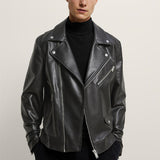 Men Motorcycle Jacket Spring Faux Leather Motorcycle Jacket Jacket 3427/400