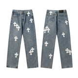 CHH Chrome Hearts Jeans Unisex Casual Loose Jeans