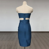 Women Evening Dress Summer Sexy Hollow out Bandage One-Piece Dress