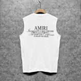 Amiri tank top hollywood art word printing