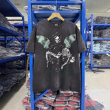 saint m t shirts s.m. evil bat graphic crewneck pullover short sleeve t-shirt
