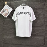 Ch hip-hop t shirts high weight ch short sleeve sanskrit printingloosecasualpure cotton american heavy weight short sleeve men