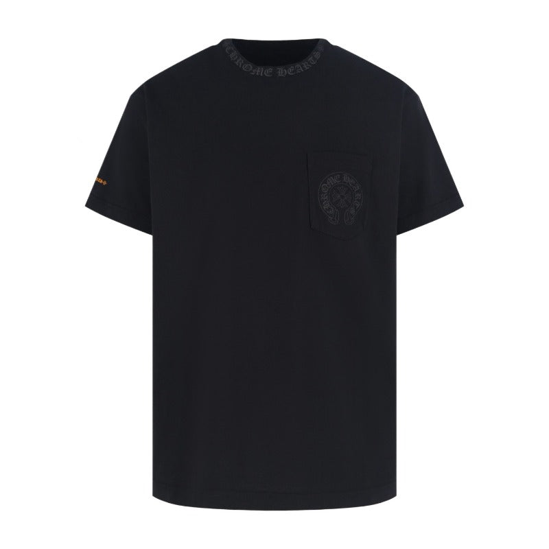 Ch hip-hop t shirts ch short-sleeved gradient sanskrit printing short-sleeved loosecasualpure cotton american heavy weighteasiest for matchtrendy