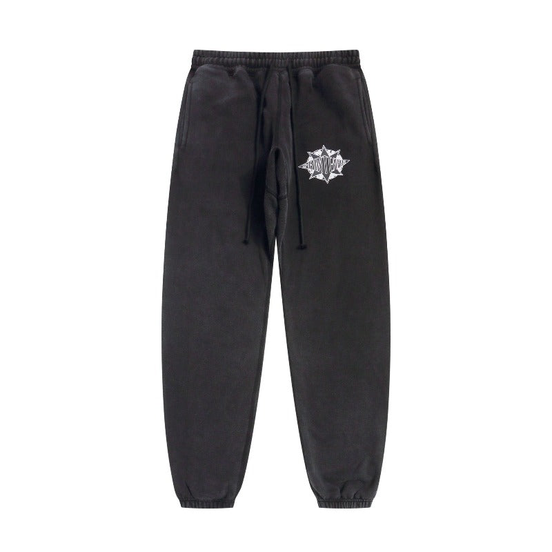 Saint m t pants s.m retro star & letter casual trousers wholesale single piece