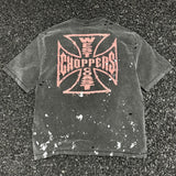 saint m t shirts s.m collaboration series graphic print crew neck pullover short sleeve t-shirt