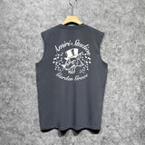 Amiri tank top hat big gray wolf printing