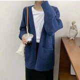 Women Knitted Cardigan Autumn and Winter V-neck Knitted Top