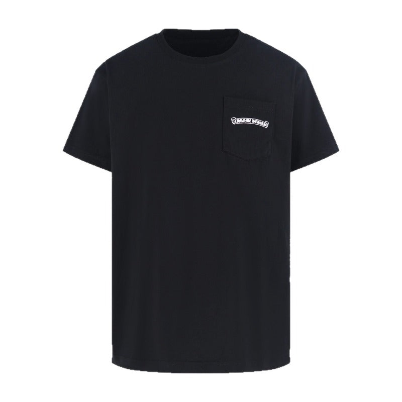 Ch hip-hop t shirts ch short-sleeved flame all-over printed short-sleeved loosecasualpure cotton american heavy weight short-sleeved