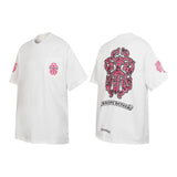 Ch hip-hop t shirts ch short-sleeved sanskrit horseshoe sword printing casual pure cotton american heavy weight short-sleeved