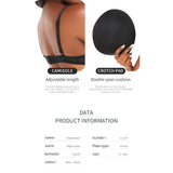 Shapewear bodysuit buttocks sponge pad body shaping and belly tightening