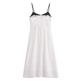 Women Dresses Summer High Waist Sexy Sling Dress (Xds0414)