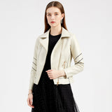 Red Leather Jacket Pu Short Coat Spring and Autumn Jacket