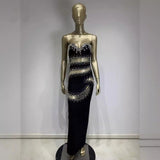 Women Dresses Rhinestone Dress Party Dress (Ont0408)