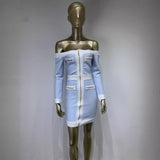 Women Dresses Long Sleeve Bandage Dress Elegant Party Dress (Ont0408)