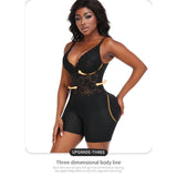 Shapewear Bodysuit Buttocks Lace Suspender Tie