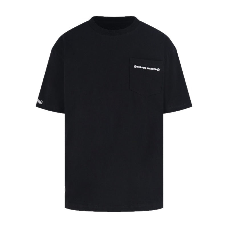 Ch hip-hop t shirts ch short-sleeved american back with a bunch of crosses short-sleeved loosecasualheavy weight short-sleeved high street easiest for match