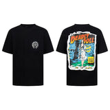 Ch hip-hop t shirts american ch crow short-sleeved logo american comic printing loosecasualheavy weight short-sleeved couple high street