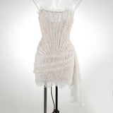 Women Dresses Sexy Lace Dress Dress Skirt (Zns0409)