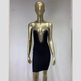Women Dresses Party Evening Dress Sexy Bandage One-Piece Dress Hip Skirt (Ont0408)